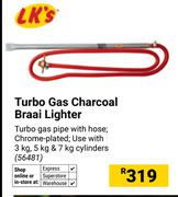 LK's Turbo Gas Charcoal Braai Lighter 56481