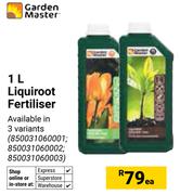 Garden Master 1L Liquiroot Fertiliser 850031060001, 850031060002, 850031060003