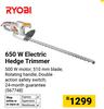 Ryobi 650W Electric Hedge Trimmer 567748