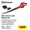 Einhell PXC 18V 2.5Ah Blower Kit 850027993