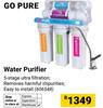 Go Pure Water Purifier 606548