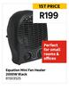 Equation Mini Fan Heater 2000W Black 81503525