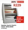 Equation Quartz Electric Heater White 800W 81484863