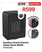Equation Ceramic Electric Heater Black 1800W 81484860