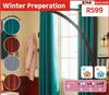 Inspire Thermic Ragnar Curtain Emerald 140 x 280cm 8142791