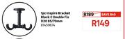Inspire 1 Pcs Bracket Black C Double Fix D20 85/70mm 81459674
