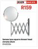 Sensea Lana Square Shower Head Chrome 25cm 81400284