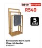 Sensea Aneko Towel Stand Three Rails Bamboo 81489447