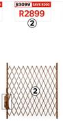 Xpanda Saftidor Security Gate Type G Bronze 1800 (W) x 2000mm (H) 81436124