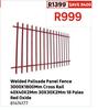 Welded Palisade Panel Fence 3000x1800mm Cross Rail 40x40x2mm 30x30x2mm 18 Pales Red Oxide 81474177
