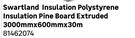 Swartland Insulation Polystyrene Insulation Pine Board Extruded 3000mm x 600mm x 30m 81462074