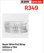 Razor Wire Flat Wrap 500mm x 15m 81502412