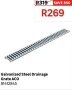 Aco Galvanized Steel Drainage Grate 81412845