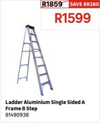 Ladder Aluminium Single Sided A Frame 8 Step 81490938