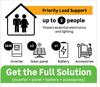Full Solution Of Inverter + Panel + Battery + Accessories For Upto 2 People Without Installation