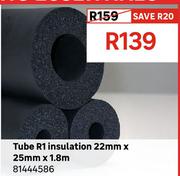 Tube R1 Insulation 22mm x 25mm x 1.8m 81444586