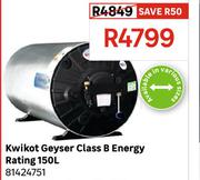 Kwikot 150Ltr Geyser (Class B Energy Rating) 81424751