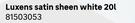 Luxens Satin Sheen (White) 81503053-20Ltr