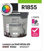 Luxens Lux Matt (White) 81505217-20Ltr