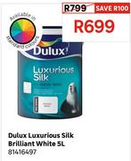 Dulux Luxurious Silk (Brilliant White) 81416497-5Ltr