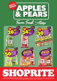 Shoprite Gauteng, Mpumalanga, North West & Limpopo : Apples & Pears (27 April - 10 May 2026)