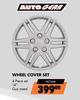 Autogear 4 Piece 14" Gun Metal Wheel Cover Set WC24M
