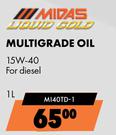Midas Liquid Gold Multigrade Oil 15W-40 MI40TD 1-1Ltr