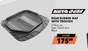 Autogear Rear Rubber MAT With Trough MA25BK