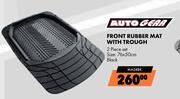 Autogear Front Rubber MAT With Trough MA24BK