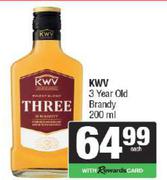 KWV 3 Year Old Brandy-200ml