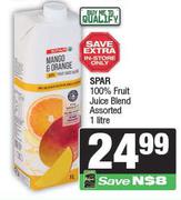 Spar 100% Fruit Juice Blend Assorted-1Ltr 