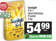 Sunlight 5 in 1 Hand Washing Powder-2kg 