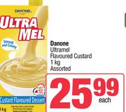 Danone Utramel Flavoured Custard Assorted-1kg Each
