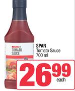Spar Tomato Sauce-700ml Each
