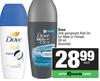 Dove Anti-Perspirant Roll-On For Male Or Female Assorted-50ml Each