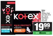 Kotex Maxi Sanitary Pads (Excl Bio Care) 8s/10s Or Pantyliners 16s/20s Pack Assorted-Per Pack