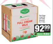 Fair Cape Long Life UHT Milk Assorted-6 x 1L Per Pack