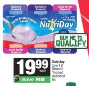 Nutriday Low Fat Smooth Yoghurt Assorted-6s