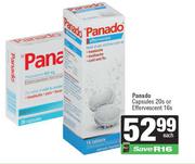 Panado Capsules 20s Or Effervescent 16s