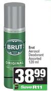Brut Aerosol Deodorant Assorted-120ml