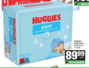 Huggies Baby Wipes Quad Pack-4 x 56s