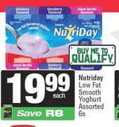 Nutriday Low Fat Smooth Yoghurt Assorted-6s