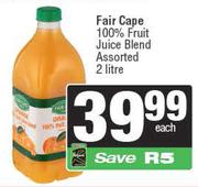 Fair Cape 100% Fruit Juice Blend Assorted-2L