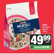 Spar Breakfast Muesli-750g