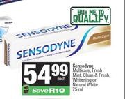 Sensodyne Multicare,fresh,Mint,Clean & Fresh,Whitening Or Natural White-75ml