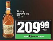 Viceroy Brandy 5 Yo-750ml