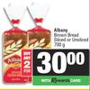 Albany Brown Bread Sliced Or Unsliced-For 2 x 700g