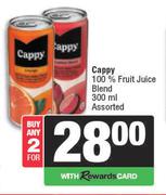 Cappy 100% Fruit Juice Blend Assorted-For 2 x 300ml