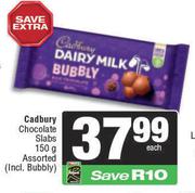 Cadbury Chocolate Slabs Assorted-150g