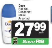 Dove Roll On Deodorant Assorted-50ml